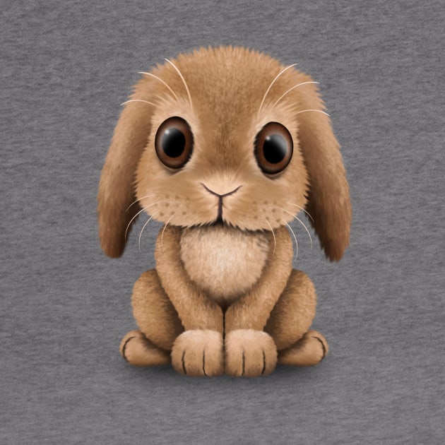 Cute Brown Baby Bunny Rabbit by jeffbartels